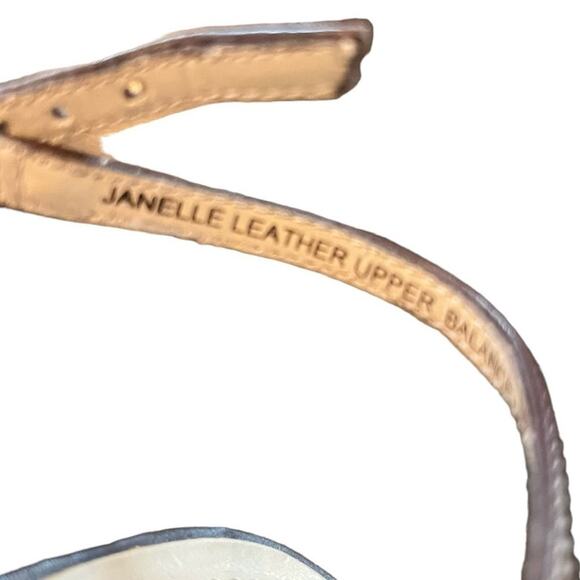 NEW Ellen Tracy Brown Strappy Jeweled Open Toe Wedge Sandal Size 7 Beachy Boho - Picture 4 of 11